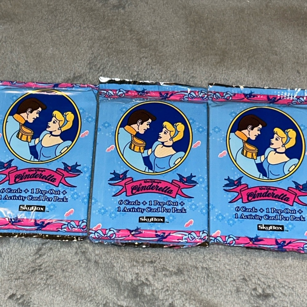 1991 Cinderella Skybox Trading Card Packs New Lot Of 3 Packs